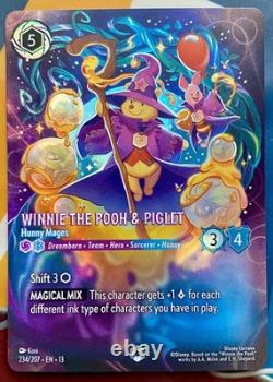 Winnie The Pooh And Piglet Hunny Mages Enchanted 234/207 NM Disney Lorcana AOTV
