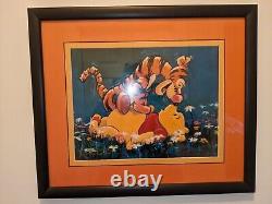 Winnie The Pooh And Tigger Signed by Eric C. Robinson framed Disney Picture