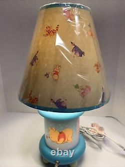 Winnie The Pooh Babies Tigger Eeyore Vintage Baby Nursery Lamp & Nightlight Rare