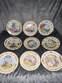 Winnie The Pooh Bear Wall Calendar & Plates Bradford Exchange Disney Figures