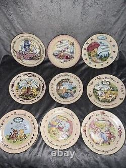 Winnie The Pooh Bear Wall Calendar & Plates Bradford Exchange Disney Figures