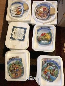 Winnie The Pooh Bradford Exchange Perpetual Calendar With All Tiles And Plates