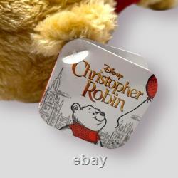 Winnie The Pooh Christopher Robin Movie Plush Bear Disney Just Play 2019 8 RARE