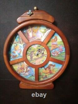 Winnie The Pooh Collectible Clock Disney Retired Number Plate
