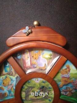 Winnie The Pooh Collectible Clock Disney Retired Number Plate