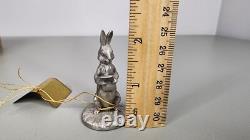 Winnie The Pooh Disney Hudson Pewter Figurines Set Lot Tigger Rabbit Kanga +