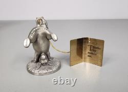 Winnie The Pooh Disney Hudson Pewter Figurines Set Lot Tigger Rabbit Kanga +