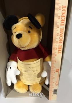 Winnie The Pooh Gund Mohair Bear Dressed as Mickey Mouse in Box Ltd Edition RARE