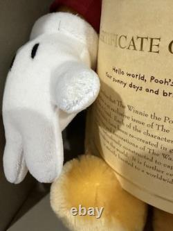 Winnie The Pooh Gund Mohair Bear Dressed as Mickey Mouse in Box Ltd Edition RARE