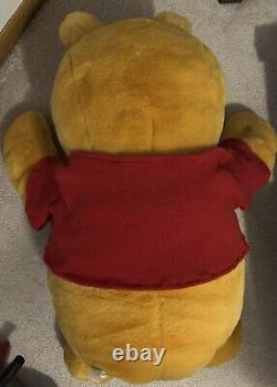 Winnie The Pooh LARGE 36 Plush Vintage Stuffed Bear Bee On Nose Disney JUMBO