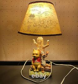 Winnie The Pooh Lamp & Shade Tigger Vintage 1960s Japan Walt Disney Productions