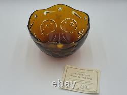 Winnie The Pooh Lenox Disney Cased Crystal Amber Bowl -limited Edition 184/250