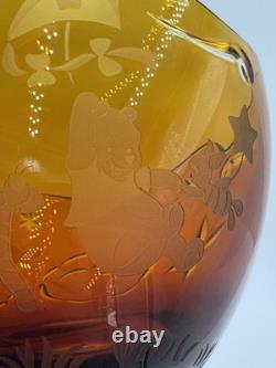 Winnie The Pooh Lenox Disney Cased Crystal Amber Bowl -limited Edition 184/250