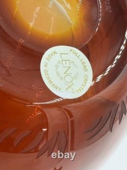 Winnie The Pooh Lenox Disney Cased Crystal Amber Bowl -limited Edition 184/250