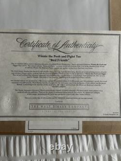 Winnie The Pooh & Piglet Best Friends Disney Sericel, Numbered