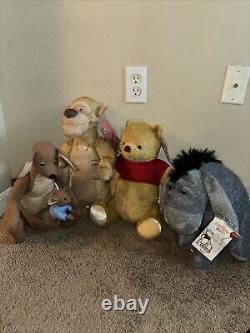 Winnie The Pooh Plush Christopher Robin Live Action 17 Kanga, Eeyore, Tigger