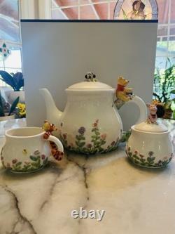 Winnie The Pooh Simply Pooh Set Of 3 Teapot Sugar Creamer