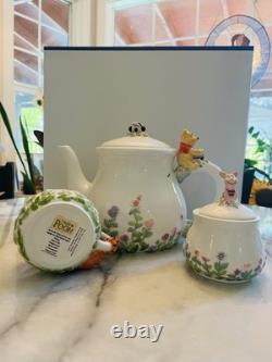Winnie The Pooh Simply Pooh Set Of 3 Teapot Sugar Creamer