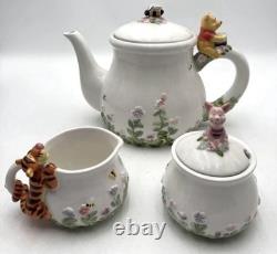 Winnie The Pooh Simply Pooh Set Of 3 Teapot Sugar Creamer