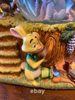 Winnie The Pooh Snow Globe Music Box With Small Picture Frame Disney Tigger Owl