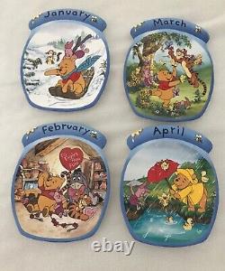 Winnie The Pooh The Whole Year Through Perpetual Calendar with all 12 Plates