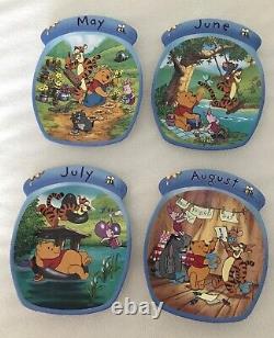 Winnie The Pooh The Whole Year Through Perpetual Calendar with all 12 Plates