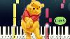 Winnie The Pooh Theme Song Easy Piano Tutorial With Sheet Music