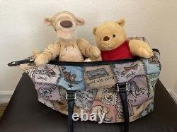 Winnie The Pooh &Tigger jointed 17 Plush And Weekender Bag c2004