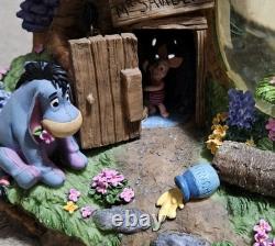 Winnie The Pooh Tree House Snow Globe Tigger Piglet Eeyore Super Rare HTF Disney
