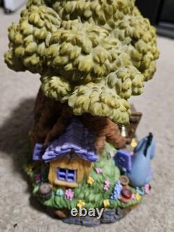 Winnie The Pooh Tree House Snow Globe Tigger Piglet Eeyore Super Rare HTF Disney