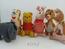 Winnie The Pooh Vintage Saw Dust Filled Plush Disney 1960's