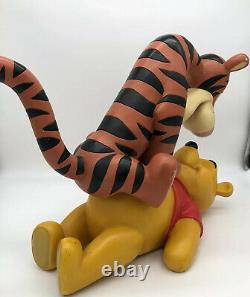 Winnie The Pooh and Tigger Disney BIG FIG Statue HTF Great Price! RARE Retired