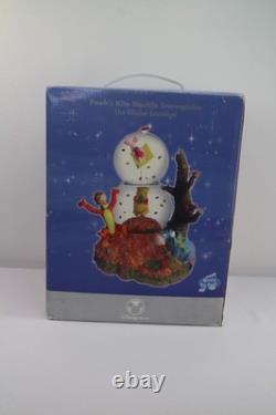Winnie The Pooh's Kite Double Trouble Disney Store NEW 2-Tier Musical Snow Globe