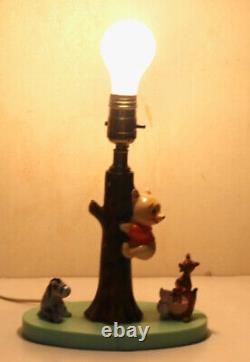 Winnie The Pooh table Lamp Light Vintage
