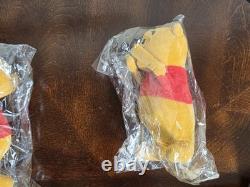 Winnie the Pooh 1960s 2 Lot New Sealed Walt Disney 6.5 Plush Toys Vintage NOS