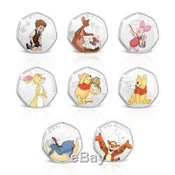 Winnie the Pooh 50p Shaped Limited Edition Collection 02 Coin Complete Pack