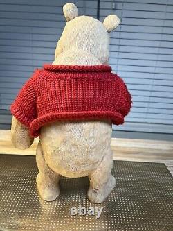 Winnie the Pooh 75th Anniversary Faux Wood Big Fig Statue Rare/Hard To Find