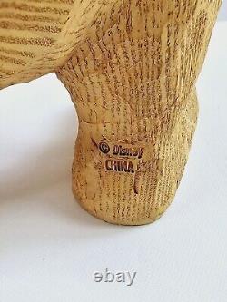 Winnie the Pooh 75th Anniversary Faux Wood Pooh Figure Statue Disney Store