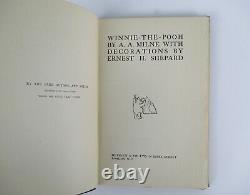 Winnie the Pooh AA Milne Ernest H. Shepard 1st Ed. Methuen 1926 with Facsimile DJ