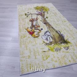 Winnie the Pooh Area Rug Cartoon Kids Room Carpet Nursery Decor