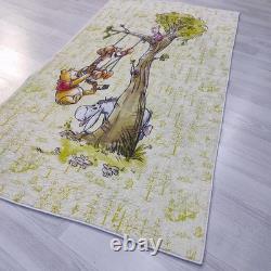 Winnie the Pooh Area Rug Cartoon Kids Room Carpet Nursery Decor