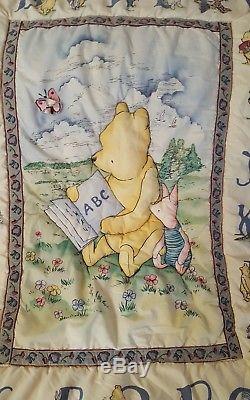 Winnie the Pooh Baby Bedding Comforter Bumper Valances Sheet Diaper Holder Set