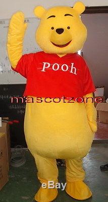 Winnie the Pooh Bear ADULT SIZE CARTOON MASCOT COSTUME