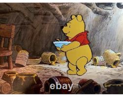 Winnie the Pooh Cel With Printed Background