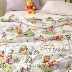 Winnie the Pooh Comforter Disney Full Queen Cotton Quilt Blanket Premium Bedding