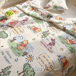 Winnie the Pooh Comforter Disney Full Queen Cotton Quilt Blanket Premium Bedding