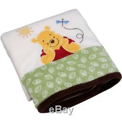 Winnie the Pooh Day in the Park Brown Green 15pcs Crib Bedding, Decor & More