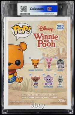 Winnie the Pooh Disney Flocked Hot Topic 252 Funko Pop! PSA 9 MINT