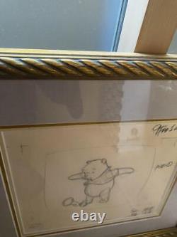 Winnie the Pooh Disney framed picture walt disney television used in japan