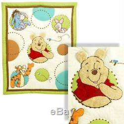 Winnie the Pooh HAPPY DAYS 12pc Set Crib Bedding, Blanket, Wall Decals, Pillow